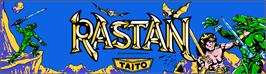 Arcade Cabinet Marquee for Rastan Saga.