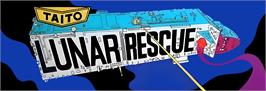 Arcade Cabinet Marquee for Rescate Lunar.