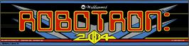 Arcade Cabinet Marquee for Robotron: 2084.