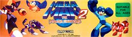Arcade Cabinet Marquee for Rockman 2: The Power Fighters.