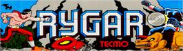 Arcade Cabinet Marquee for Rygar.