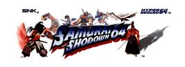 Arcade Cabinet Marquee for Samurai Shodown 64 / Samurai Spirits 64.
