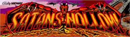 Arcade Cabinet Marquee for Satan's Hollow.