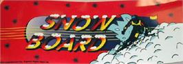 Arcade Cabinet Marquee for Snow Board Championship.