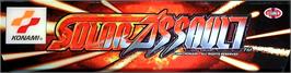 Arcade Cabinet Marquee for Solar Assault Revised.