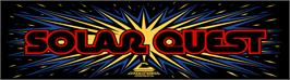 Arcade Cabinet Marquee for Solar Quest.