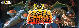 Arcade Cabinet Marquee for Sorcer Striker.
