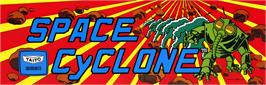 Arcade Cabinet Marquee for Space Cyclone.