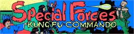 Arcade Cabinet Marquee for Special Forces - Kung Fu Commando.