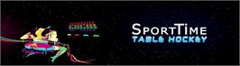 Arcade Cabinet Marquee for SportTime Table Hockey.