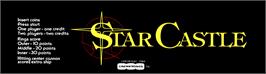 Arcade Cabinet Marquee for Star Castle.