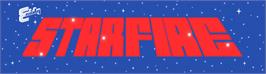 Arcade Cabinet Marquee for Star Fire.