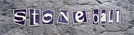 Arcade Cabinet Marquee for Stone Ball.