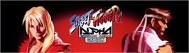 Arcade Cabinet Marquee for Street Fighter Alpha: Warriors' Dreams.