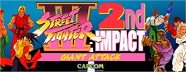 Arcade Cabinet Marquee for Street Fighter III 2nd Impact: Giant Attack.