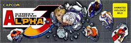 Arcade Cabinet Marquee for Street Fighter Zero 3.