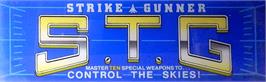 Arcade Cabinet Marquee for Strike Gunner S.T.G.