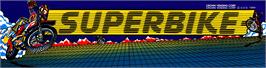 Arcade Cabinet Marquee for Super Bike.