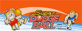 Arcade Cabinet Marquee for Super Dodge Ball.
