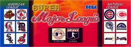 Arcade Cabinet Marquee for Super Major League.