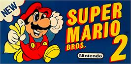 Arcade Cabinet Marquee for Super Mario Bros. 2.