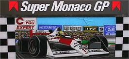 Arcade Cabinet Marquee for Super Monaco GP.
