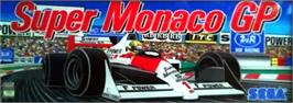Arcade Cabinet Marquee for Super Monaco GP.