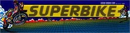 Arcade Cabinet Marquee for Superbike.
