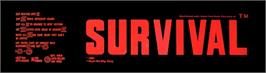 Arcade Cabinet Marquee for Survival.