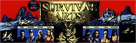 Arcade Cabinet Marquee for Survival Arts.