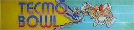 Arcade Cabinet Marquee for Tecmo Bowl.