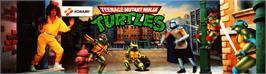 Arcade Cabinet Marquee for Teenage Mutant Ninja Turtles.
