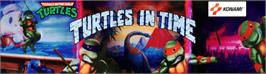 Arcade Cabinet Marquee for Teenage Mutant Ninja Turtles - Turtles in Time.