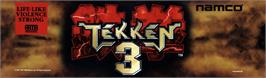 Arcade Cabinet Marquee for Tekken 3.