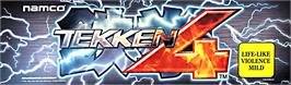 Arcade Cabinet Marquee for Tekken 4.