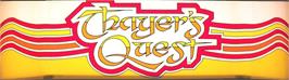 Arcade Cabinet Marquee for Thayer's Quest.