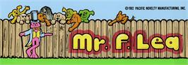 Arcade Cabinet Marquee for The Amazing Adventures of Mr. F. Lea.