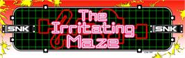 Arcade Cabinet Marquee for The Irritating Maze / Ultra Denryu Iraira Bou.