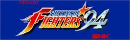 Arcade Cabinet Marquee for The King of Fighters 2004 Ultra Plus.