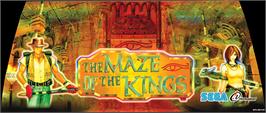 Arcade Cabinet Marquee for The Maze of the Kings.
