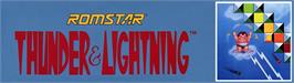 Arcade Cabinet Marquee for Thunder & Lightning.
