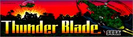 Arcade Cabinet Marquee for Thunder Blade.