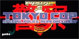 Arcade Cabinet Marquee for Tokyo Cop.