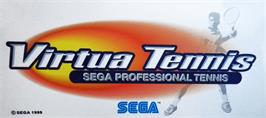 Arcade Cabinet Marquee for Virtua Tennis.