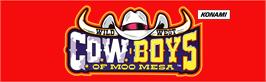 Arcade Cabinet Marquee for Wild West C.O.W.-Boys of Moo Mesa.