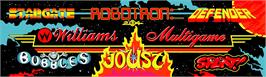 Arcade Cabinet Marquee for Williams Multigame.