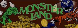 Arcade Cabinet Marquee for Wonder Boy in Monster Land.