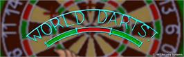 Arcade Cabinet Marquee for World Darts.