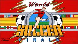 Arcade Cabinet Marquee for World Soccer Finals.