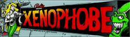Arcade Cabinet Marquee for Xenophobe.